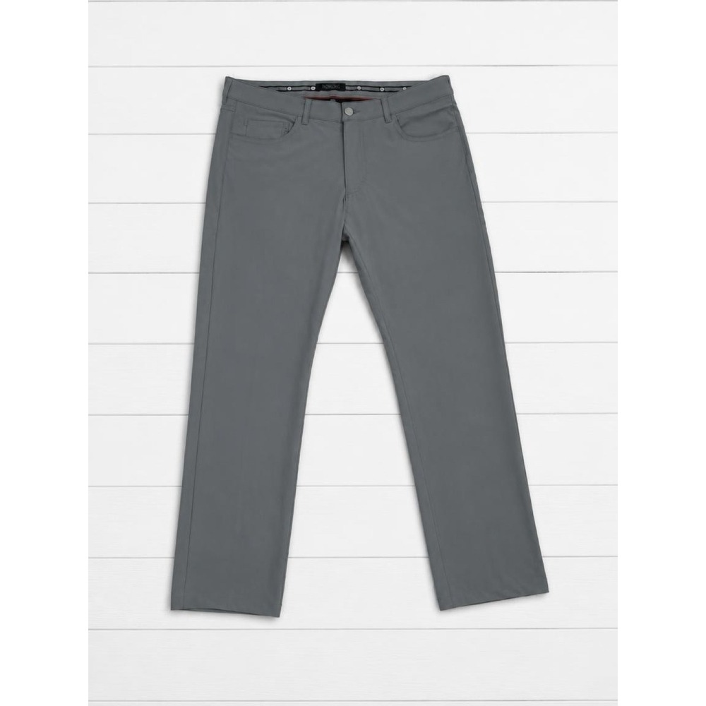 Ballin Crescent Modern Fit 5-Pocket Tech Pants Men 36 Grey Polyamide 30